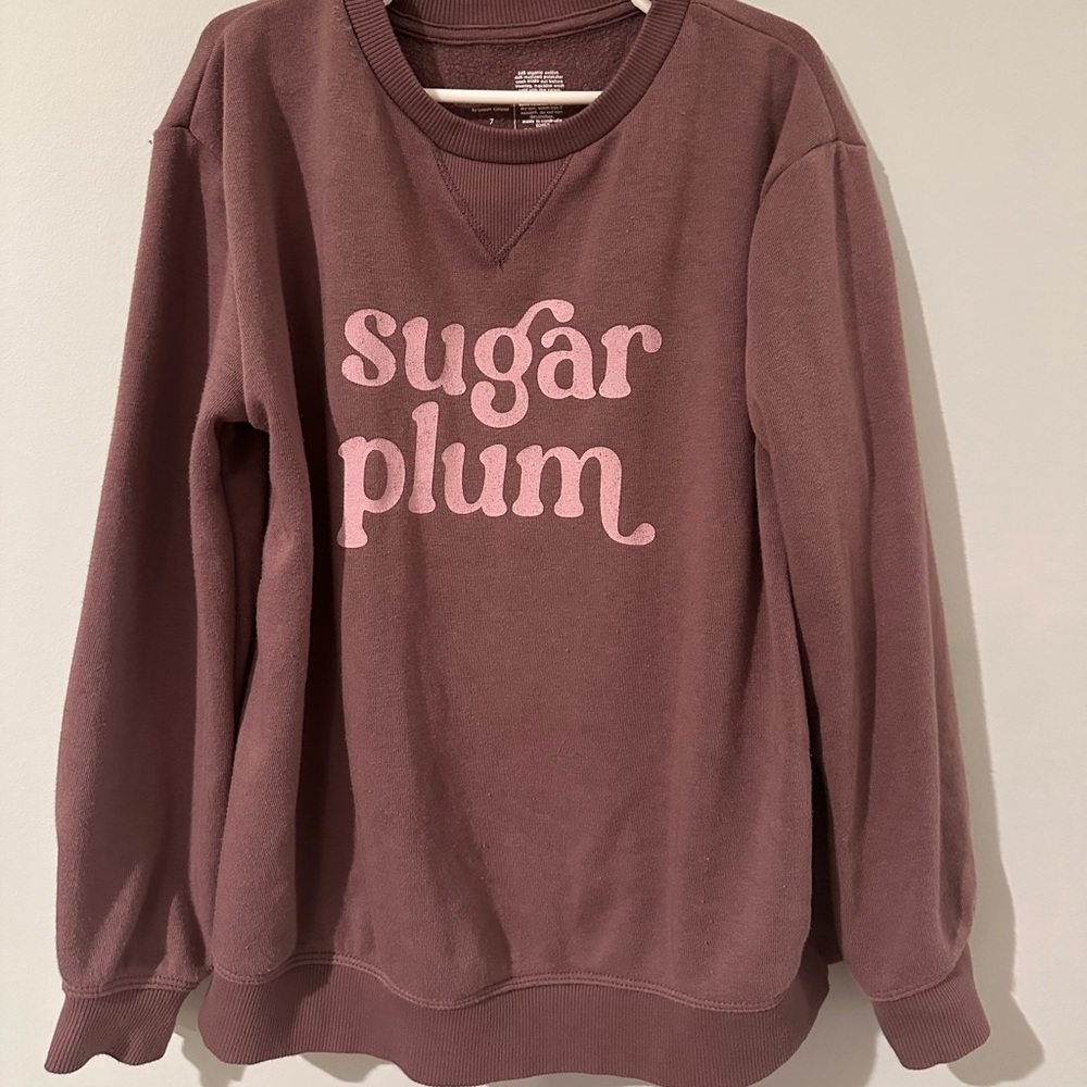 Little Co Sugar Plum crewneck size 7